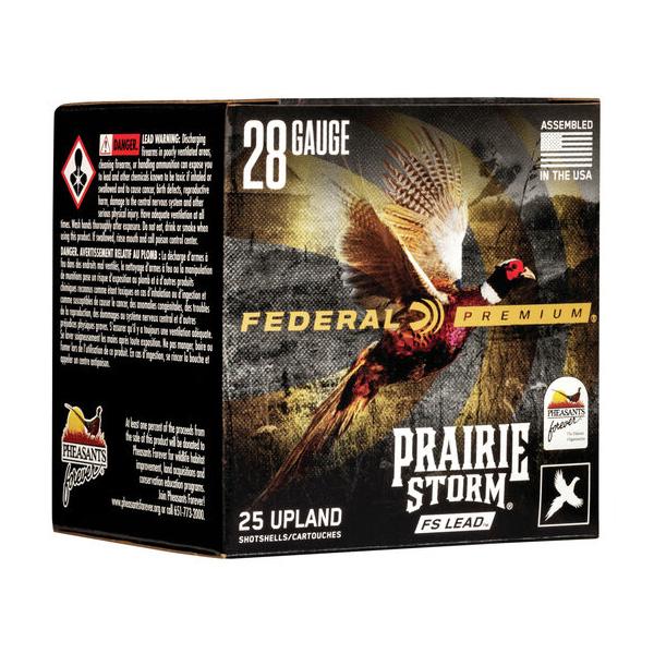 Federal Prairie Storm FS Lead Shotshells 28ga 3" 1oz 1300 fps #6 25/ct