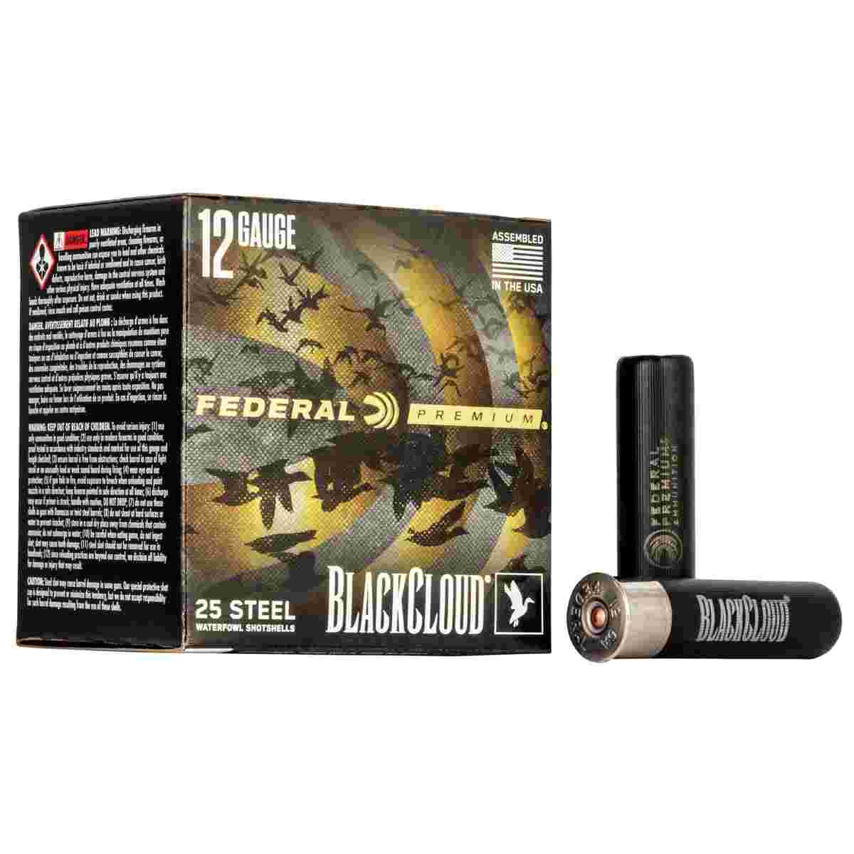 Federal Black Cloud FS Steel Shotshells 12ga. 3-1/2" 1-1/2oz #BB 25/ct