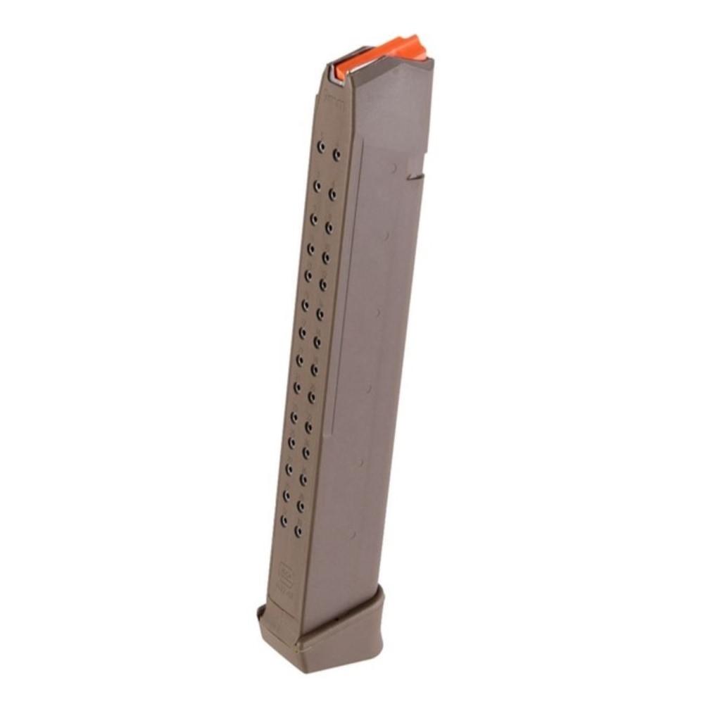 Glock Handgun Magazine for Glock 17/34 FDE 9mm Luger 33/rd BULK