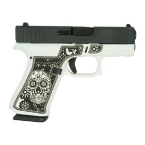 Glock 43X "Sugar Skull" Black & White Handgun 9mm Luger 10rd Magazines(2) 3.4" Barrel Accessory Rail USA Made