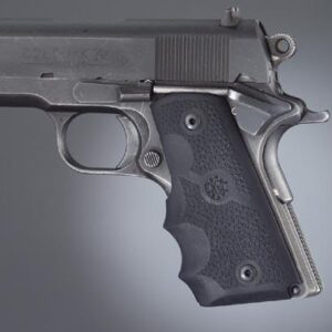 Hogue Colt Officer Rubber Grips with Finger Grooves Black