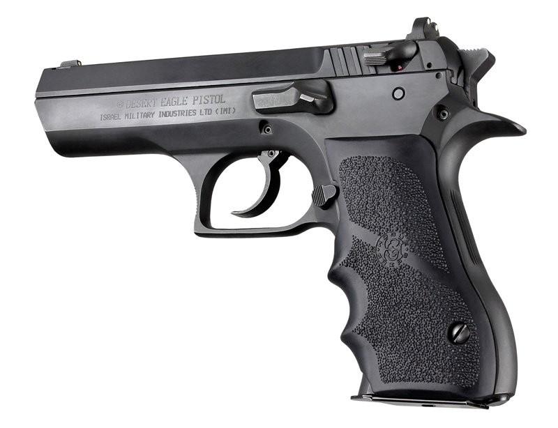 Hogue Magnum Research Baby Eagle .40/9mm Jericho & Uzi Eagle Rubber Grips with Finger Grooves