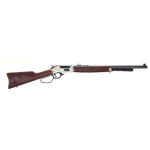 Henry "Spirit of the Corps" 250th Brass Lever Action Side Gate Rifle .45-70 4rd Magazine 22" Octagon Barrel with Large Loop