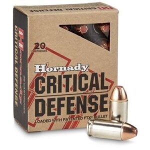Hornady Critical Defense Handgun Ammo .40 S&W 165 gr FTX 1175 fps 20/ct