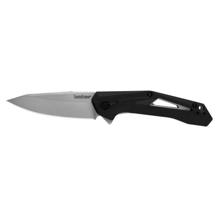 Kershaw Airlock Folding Knife 3" Drop Point Blade Black