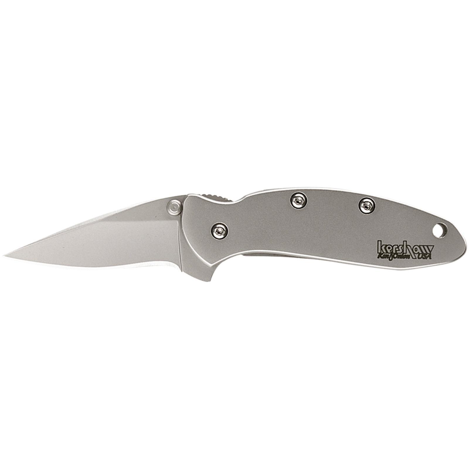 Kershaw Ken Onion Chive Folding Knife 1-9/10" Drop Point Blade Silver