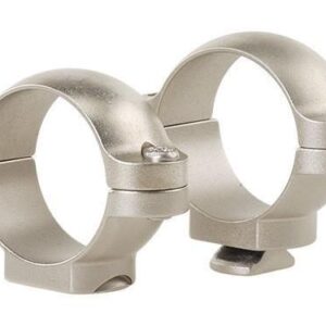 Leupold 2-Piece STD Windage Adjustable Steel Rings 1" Low Silver