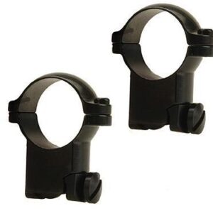 Leupold 2-Piece Solid Steel Ringmounts - Ruger M77 1" Super High Matte Black