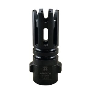 Gemtech Quickmount Flash Hider 5.56mm Carbon Cutting 1/2-28 Thread