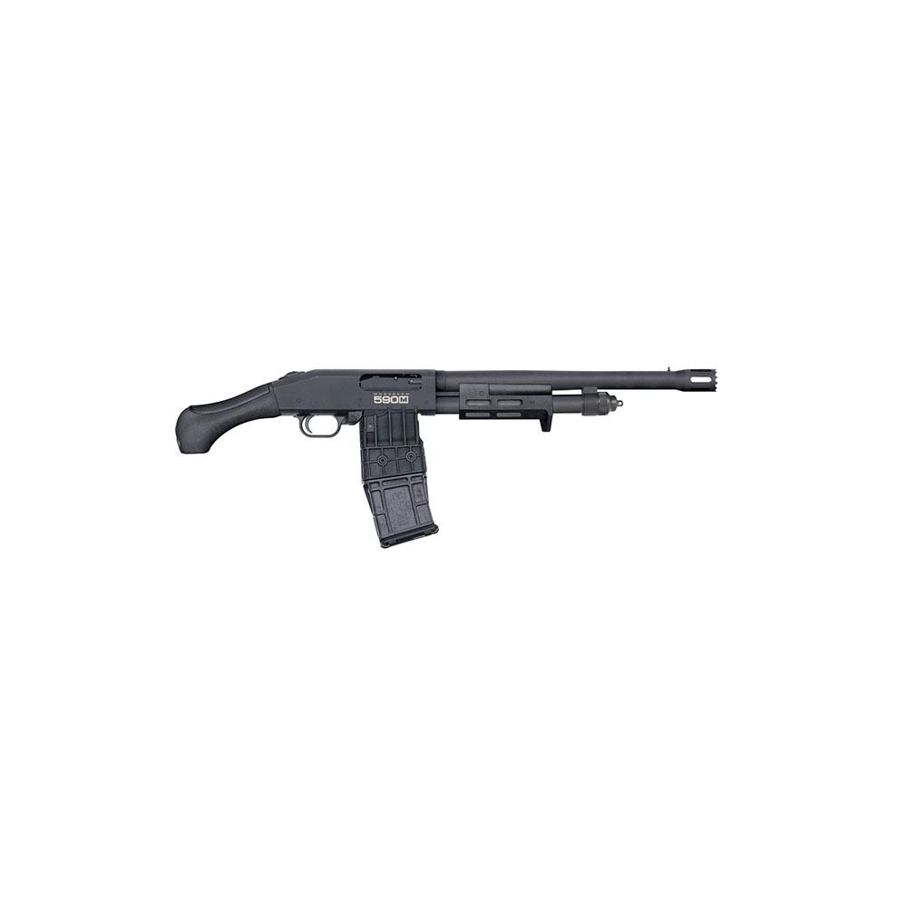 Mossberg 590M Shockwave Breacher Shotgun 12ga 2-3/4" Chamber 10rd Magazine(1) 14'' Breacher Barrel Birds Head Grip