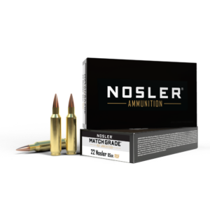 Nosler RDF Match Grade Rifle Ammunition .22 Nosler 85 gr OTM 2750 fps 20/ct