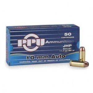 PRIVI 10mm Auto JHP 180gr 50Rds Ammo