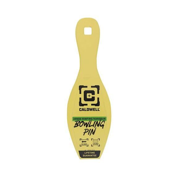 Caldwell AR500 1/4'' Rimfire/Handgun Bowling Pin Target Yellow