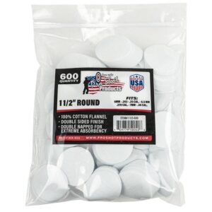 Pro-Shot 1 1/2" Round 100% Cotton Patches 600/ct