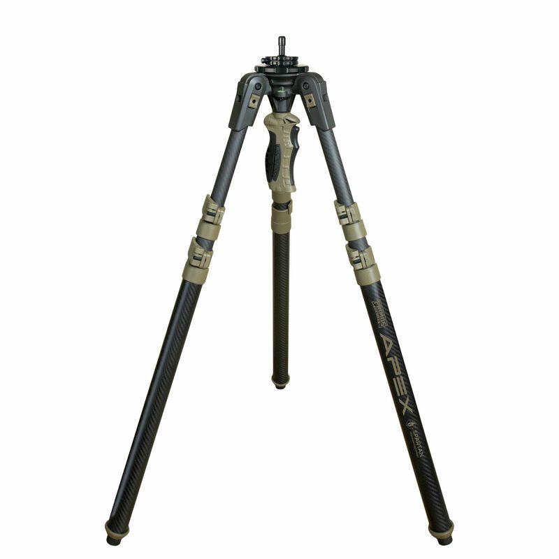 Primos Trigger Stick Apex Tripod Carbon Fiber Coyote Tan with Spartan Technology Box