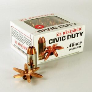 G2 Research Civic Duty Ammunition .45 ACP CHP 20/ct