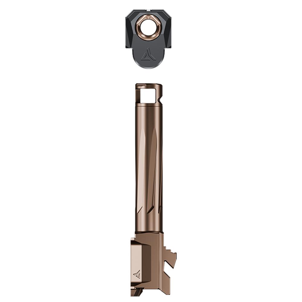 Radian Weapons Afterburner Compensator and Ramjet Barrel Combo for Glock 19 Gen 5 Bronze Barrel