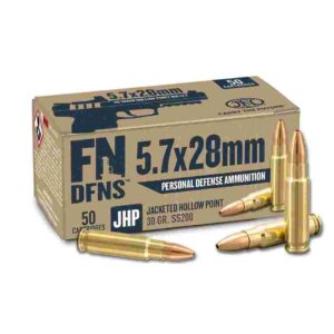 FN USA DFNS SS200 Personal Defense Ammunition 5.7x28mm 30gr JHP 1894 fps 50/ct