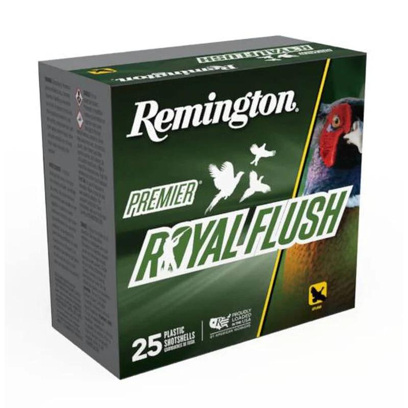 Remington Premier Royal Flush Shotshells 12ga 2-3/4" 1-1/4oz 1550 fps #5 25/ct