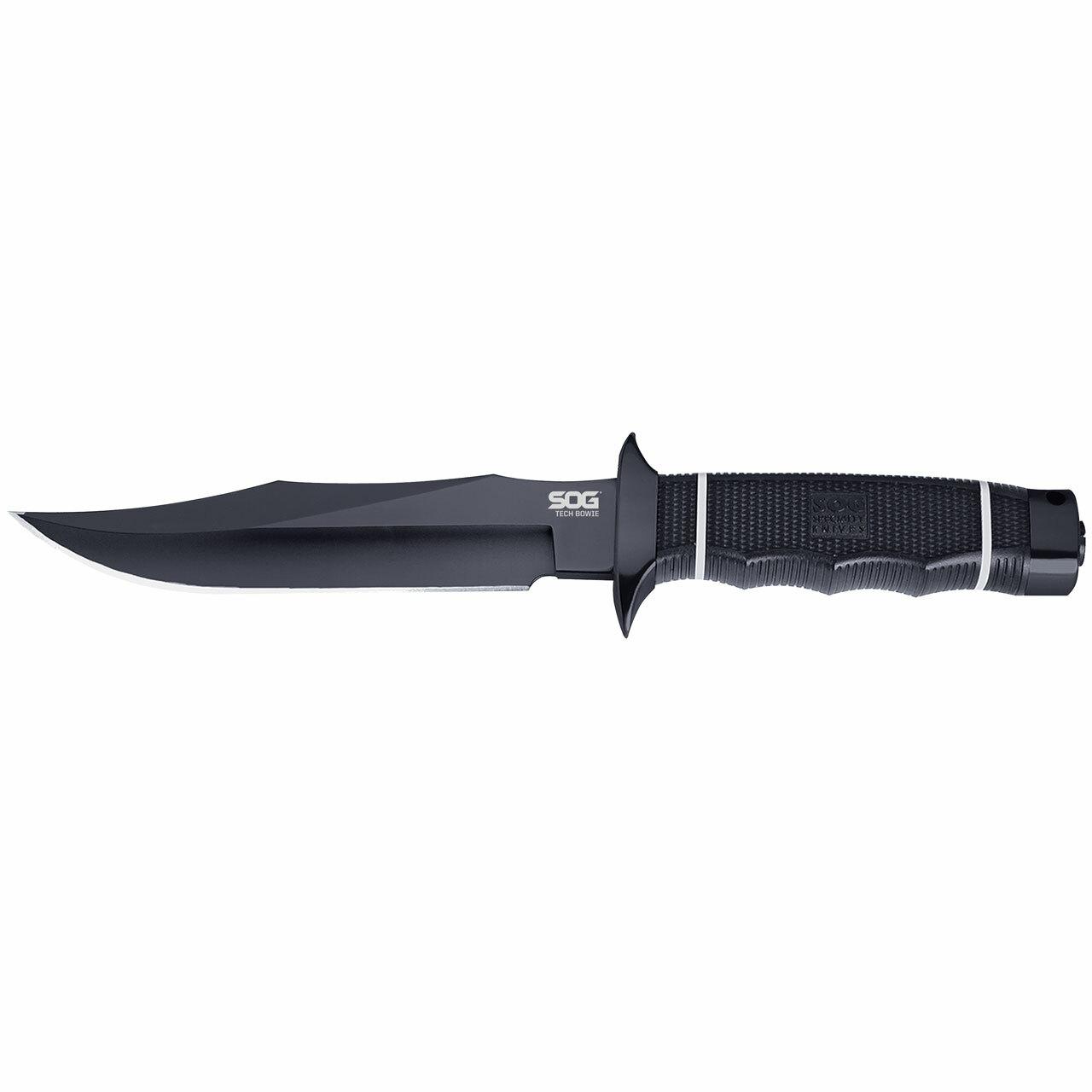 SOG Tech Bowie Knife 6.4" Blade Black