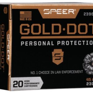Speer Gold Dot Handgun Ammunition .45 ACP 230 gr HP 890 fps 20/ct