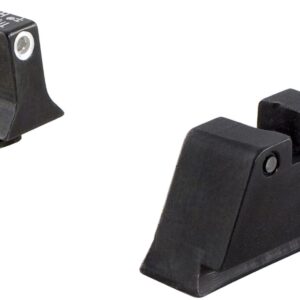 Trijicon Bright & Tough Night Sight Suppressor Night Sight Set for Glock - White Front/Black Rear with Green Lamps