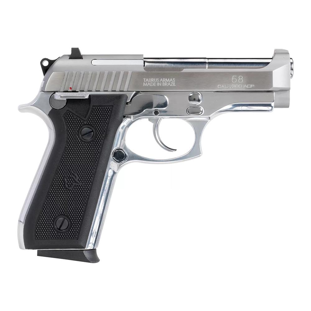 Taurus 58 Handgun .380 Auto 15rd Magazines 4" Stainless Steel Slide/Grip