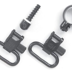 Uncle Mike's Quick Detach Sling Swivel Set Full Band Lever Action Rifles .645-.660 Winchester/Marlin Swivel Steel Black