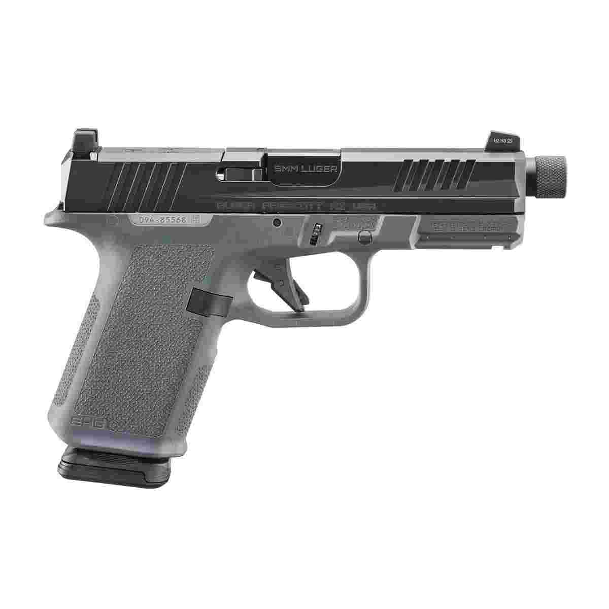 Ruger RXM Handgun 9mm Luger 15rd Magazine(2) 4.5" Threaded Barrel Stealth Grey Front Night Sight