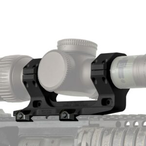 Reptilia AUS Mount 1-Piece Scope Mount 30mm 1.54" H Black Anodized