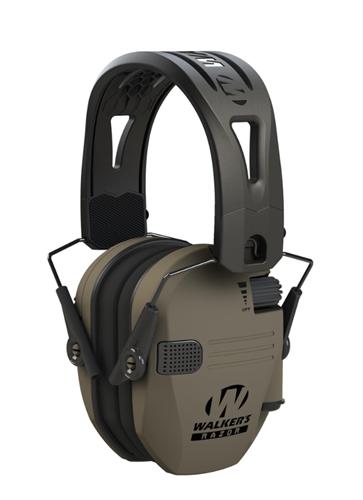 Walker's Razor Tacti-Grip Ear Muffs -FDE 23NRR