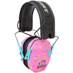 Walker's Razor Slim Electronic Ear Muff 23dB Pink Sprinkles