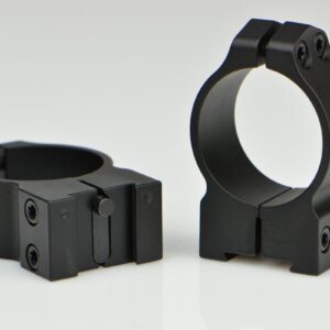 Warne 2-Piece Maxima Fixed Scope Ringmounts with Grooved Receiver - Tikka 30mm Medium Matte