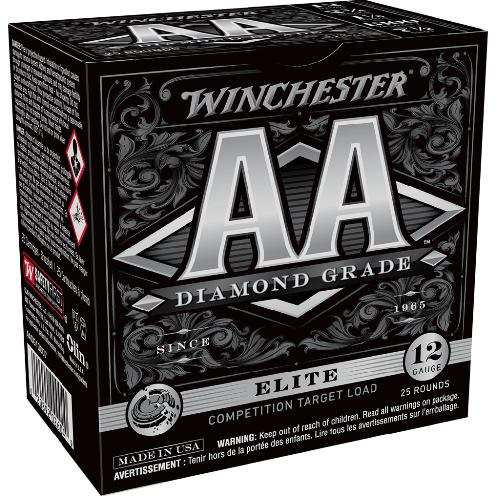 Winchester AA Diamond Grade Shotshells 12 ga 2-3/4" 1-1/8oz 1300 fps #7.5 25/ct