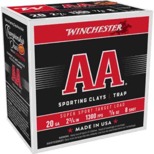 Winchester AA Super Sport 20 ga 2-3/4" 7/8 oz #8 1300 fps - 25/ct