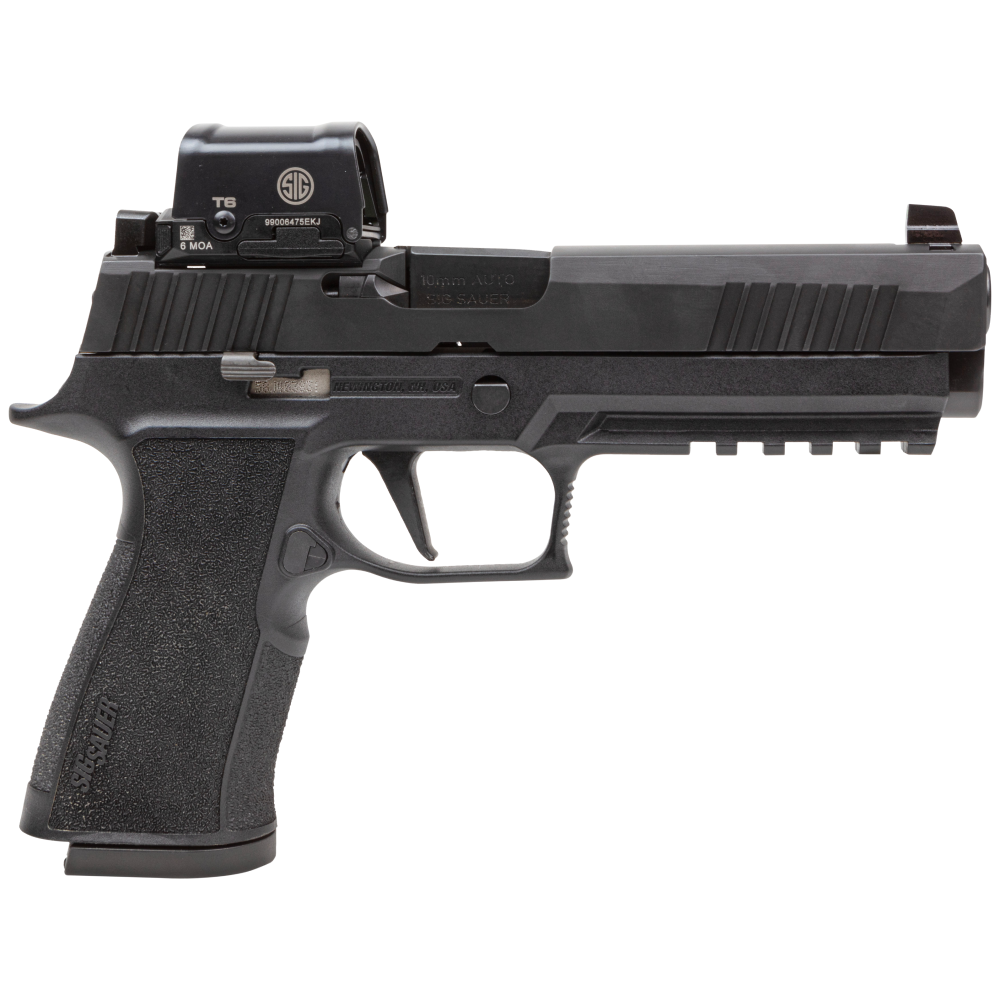 Sig Sauer P320 XTen Handgun 10mm 15rd Magazines (2) 5" Barrel Black Night Sights with Romeo2 Optic
