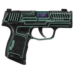 Sig Sauer P365 "Outlander Blue Laser" Handgun 9mm Luger 10rd Magazines(2) 3.1" Spectrum Barrel X-RAY 3 Sights Manual Safety