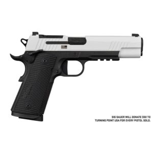 SIG 1911-X Freedom Handgun .45 ACP 5" 8rd Magazines(2) Two-Tone White on Black Optic Ready