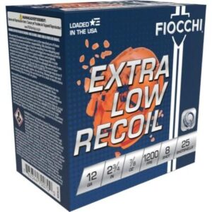 FIOCCHI 12GA 2 3/4" 7/8oz #8 LOW RECOIL TRAINER 25RD