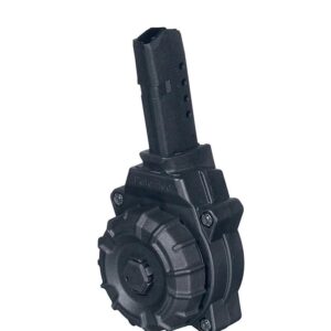 Promag Handgun Drum Magazine Fits GLOCK 42 .380 ACP - Black Polymer 32/rd