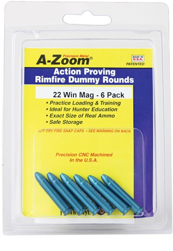 A-ZOOM TRAINING ROUNDS .22WMR - ALUMINUM 6-PACK - Image 2