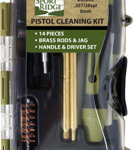 SPORT RIDGE CLEANING KIT - PISTOL 38/357/9MM 14PC