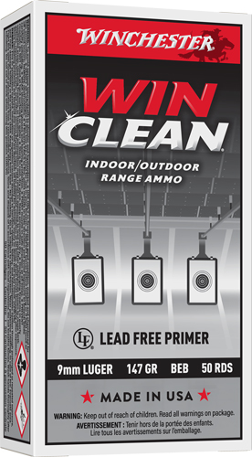 WINCHESTER WINCLEAN 9MM LUGER - 147GR JSP 50RD 10BX/CS