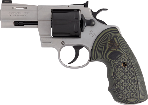COLT PYTHON 357MAG 3" TWO-TONE - MATTE WITH HOGUE GRIPS (TALO)