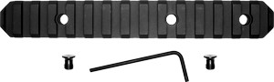 GROVTEC RAIL SECTION KEYMOD - 6" 15 SLOT ALUMINUM BLACK