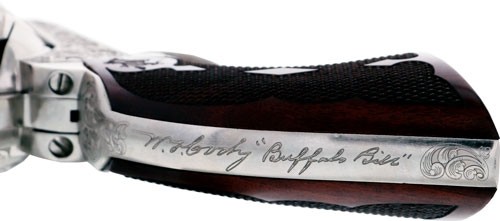 CIMARRON BUFFALO BILL CODY - 45LC 5.5" ENGRAVED NICKEL - Image 3