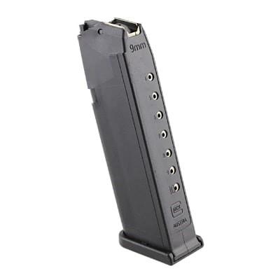 Glock Factory Handgun Magazine for Glock Model 19 9mm Luger 10/rd Black Bulk