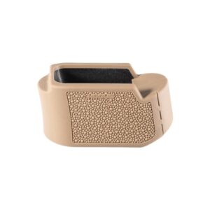 Hogue Overmolded Rubber Grip Extension Base Pad for Glock 26 FDE