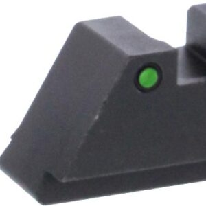 Green Tritium LimeGreenLumi Rnd Outline .315/Black .394 for Glock Tall Supp