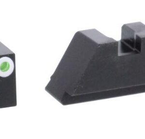 Green Tritium White Outline .315/flatblack .394 for Glock Tall suppressor